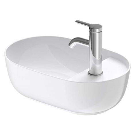 DURAVIT - Luv Umývadielko na dosku, 42x27 cm, bez prepadu, s otvorom na batériu, biela 038142000