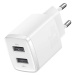 Nabíjačka Baseus Compact Quick Charger, 2x USB, 10.5W (white)