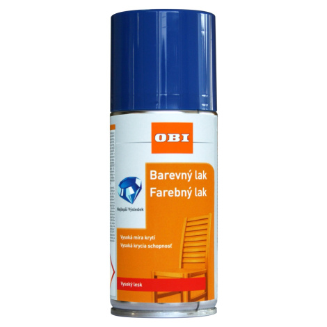 OBI Lak v spreji vysoko lesklý RAL 5010 enziánová modrá 150 ml