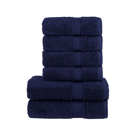 Shumee Premium 6-dielna navy modrá 600 g/m2 100 % bavlna