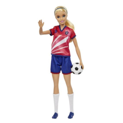 Mattel Barbie Futbalová bábika - Barbie v červenom drese