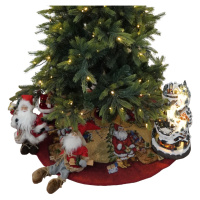 TEMPO-KONDELA GORGINA, podložka pod vianočný stromček, červená/béžová, 1 m