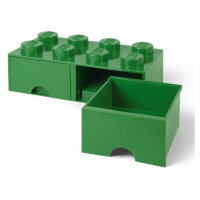 LEGO® Úložný box 8 So šuplíku tmavozelená