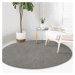 Sivý prateľný okrúhly koberec vhodný pre robotické vysávače ø 100 cm Comfort – Mila Home