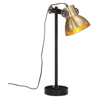 vidaXL Stolová lampa 25 W starožitná mosadzná 15x15x55 cm E27