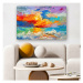 Sklenený obraz 70x50 cm Abstract Sunset - Wallity