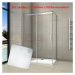 H K - Obdĺžnikový sprchovací kút HARMONY 100x100cm, L/P variant vrátane sprchovej vaničky z liat