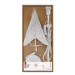 Vánoční papírová hvězda na stojánku LIGHT 45 cm bílá