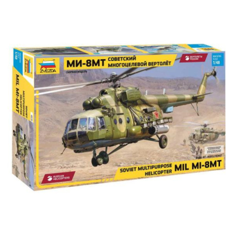 Model Kit vrtulník 4828 - MIL-Mi-8MT (1:48) Zvezda