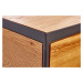 LuxD Dizajnový nočný stolík Shayla 40 cm divý dub