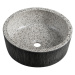 SAPHO - PRIORI keramické umývadlo na dosku Ø 41 cm, granit PI035