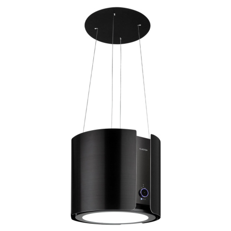 Klarstein Skyfall Smart, digestor, 45 cm, ostrovčekový, 402 m³/h, LED, nehrdzavejúca oceľ, čiern