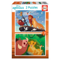 Puzzle The Lion King Disney Educa 2x48 dielov od 4 rokov