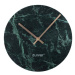 Zelené nástenné mramorové hodiny Zuiver Marble Time