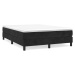 vidaXL Posteľný rám boxspring s matracom čierny 140x190 cm zamat