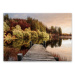 Sklenený obraz Styler Autumn Path, 80 x 120 cm