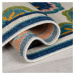Modrý vonkajší koberec 80x230 cm Beach Floral – Flair Rugs
