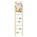 ZOLUX Rebrík pre vtáky drevený 7 priečok 35 cm
