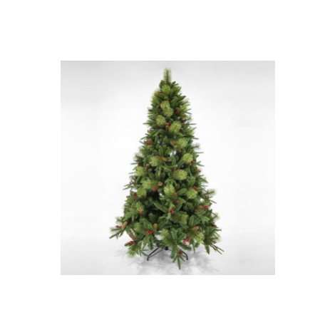 Eurolamp Vianočný umelý stromček borovice so šiškami 180 cm