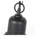 Vidiecka vonkajšia závesná lampa čierna - Moreno