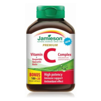 JAMIESON Vitamín C premium 600 mg s bioflavonoidmi 100 + 20 kapsúl ZADARMO