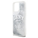 DKNY Liquid Glitter Arch Logo Zadný Kryt pre iPhone 15 Pro Max Transparent