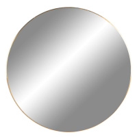 Nástenné zrkadlo s rámom v zlatej farbe House Nordic Jersey, ø 40 cm