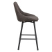 Sivé barové stoličky v súprave 2 ks (výška sedadla 65 cm) Alison – Rowico