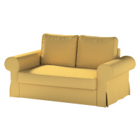 Dekoria Poťah na sedačku Backabro (pre 2 osoby, rozkladacia), matná žltá, poťah na sedačku Backa