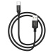 Nabíjací a dátový kábel USB, USB Type-C, 200 cm, 3000 mA, s ochranou proti otrasom, vzor šnúrky,