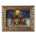 EMOS LED vánoční obraz betlém, 19,3x24,3 cm, 4x AA, vnitřní, teplá bílá, časovač
