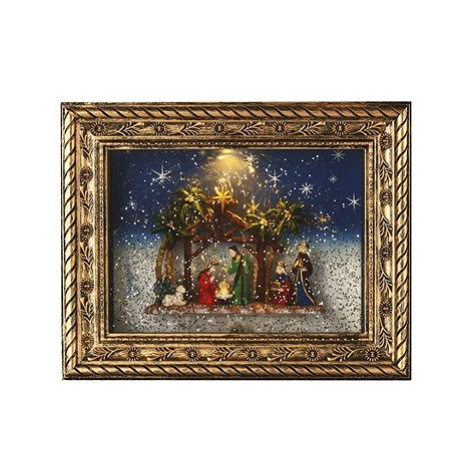 EMOS LED vánoční obraz betlém, 19,3x24,3 cm, 4x AA, vnitřní, teplá bílá, časovač