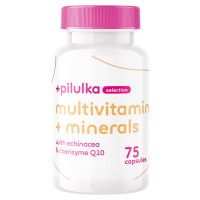 PILULKA SELECTION Multivitamín s minerálmi s Echinaceou + Koenzým Q10 75 kapsúl