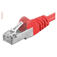 PREMIUMCORD Patch kábel CAT6a S-FTP, RJ45-RJ45, AWG 26/7 3m červená