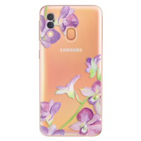 Odolné silikónové puzdro iSaprio - Purple Orchid - Samsung Galaxy A40