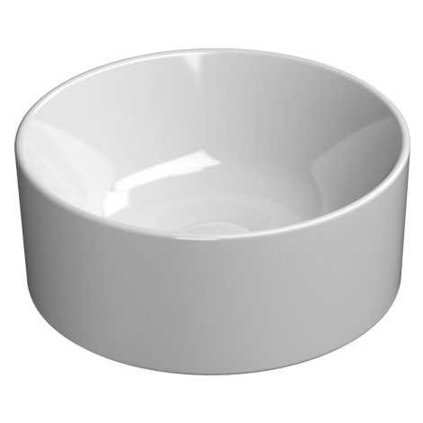 KUBE X keramické umývadlo na dosku, priemer 32 cm, biela ExtraGlaze 943511 GSI