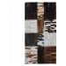 KONDELA Typ 4 kožený koberec 201x300 cm vzor patchwork