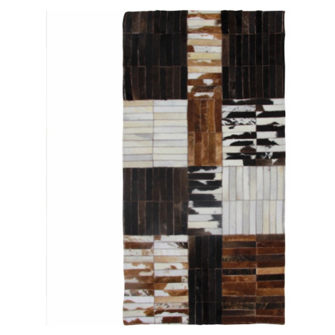KONDELA Typ 4 kožený koberec 201x300 cm vzor patchwork Tempo Kondela