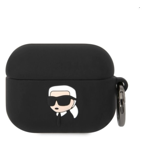 Karl Lagerfeld 3D Logo NFT Karl Head silikónový obal pre Apple AirPods Pro, čierny 57983112289