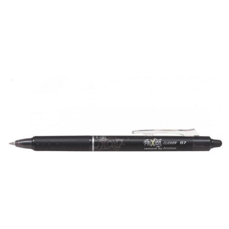 PILOT FRIXION CLICKER M 0,7 MM, CIERNA