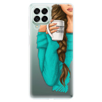 Odolné silikónové puzdro iSaprio - My Coffe and Brunette Girl - Samsung Galaxy M53 5G