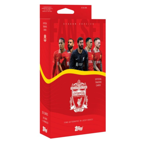 Futbalové karty Topps 24/25 Fan Set Liverpool FC (Exclusive)