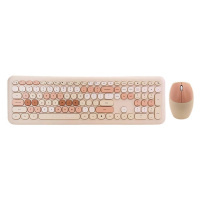 Klávesnica Wireless keyboard + mouse set MOFII 666 2.4G (beige)