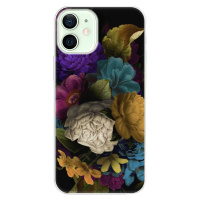 Odolné silikónové puzdro iSaprio - Dark Flowers - iPhone 12
