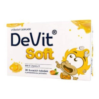 DEVIT Soft žuvacie tobolky s pomarančovou príchuťou 30 kusov
