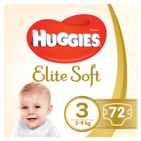 HUGGIES® Elite Soft Plienky jednorázové 3 (5-9 kg) 72 ks