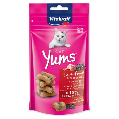 Pochúťka Vitakraft Cat Yums Superfood kačka s bazou 40g