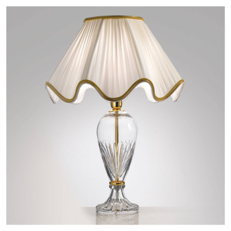 Stolná lampa Belle Epoque, 50 cm zlatá Cremasco