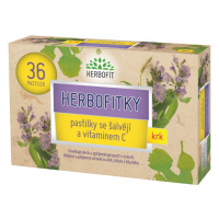 HERBOFIT Herbofitky se šalvějí a vitamínem C 36 pastiliek