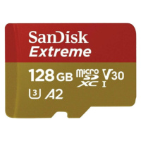 SanDisk Extreme microSDXC 128GB 190/90 MB/s UHS-I U3 + adaptér